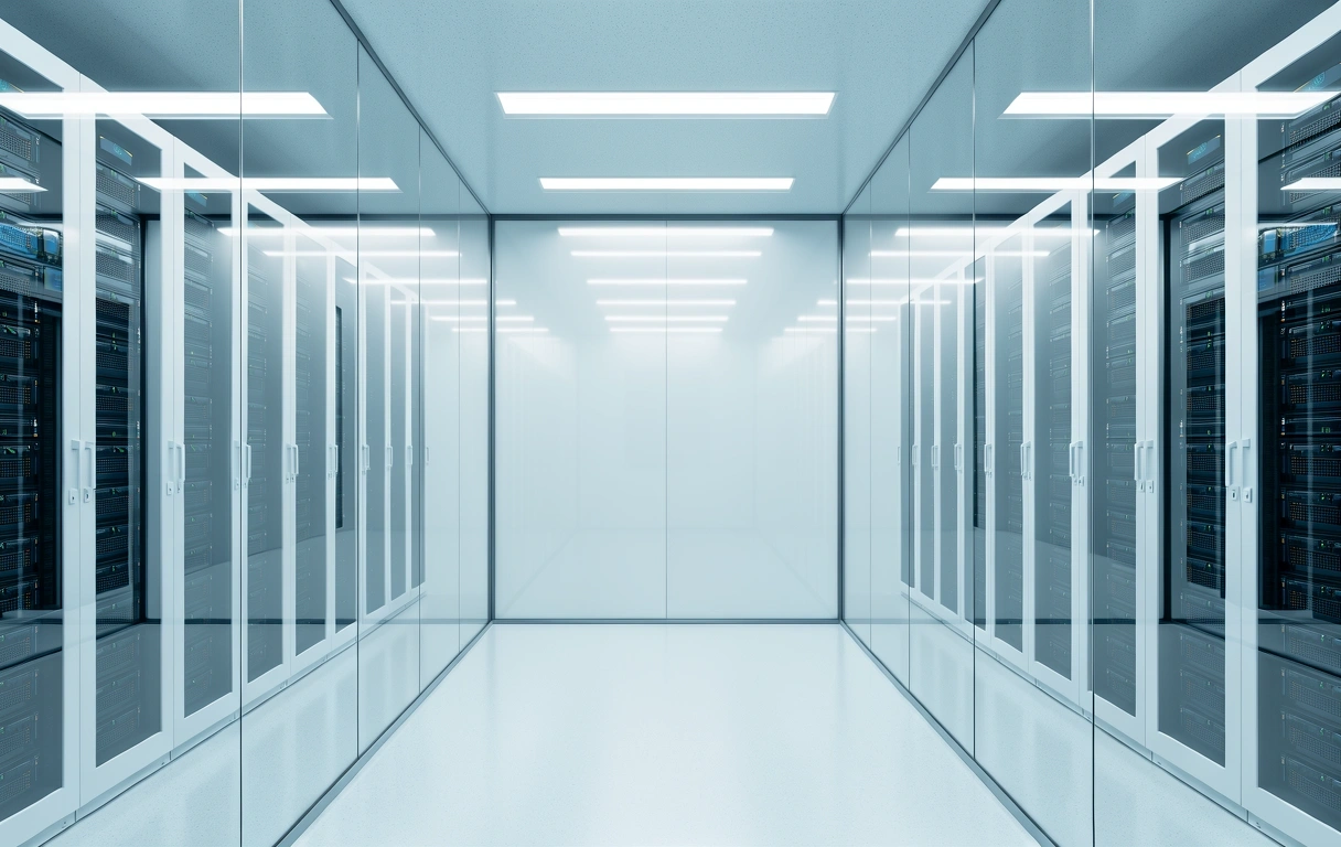 High-tech data intelligence lab environment